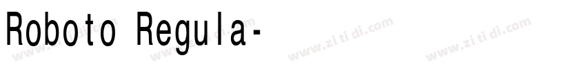 Roboto Regula字体转换